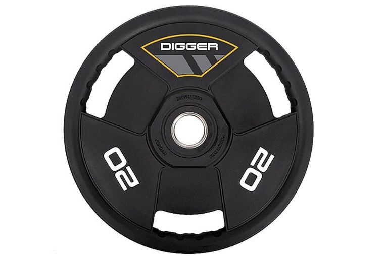 Диск олимпийский полиуретановый 3-х хватовый 20кг Hasttings Digger HD51C3A-20 