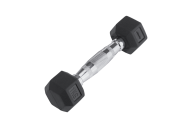 Гантель гексагональная обрезиненная 1 кг Star Fit DB-301 черный, пара