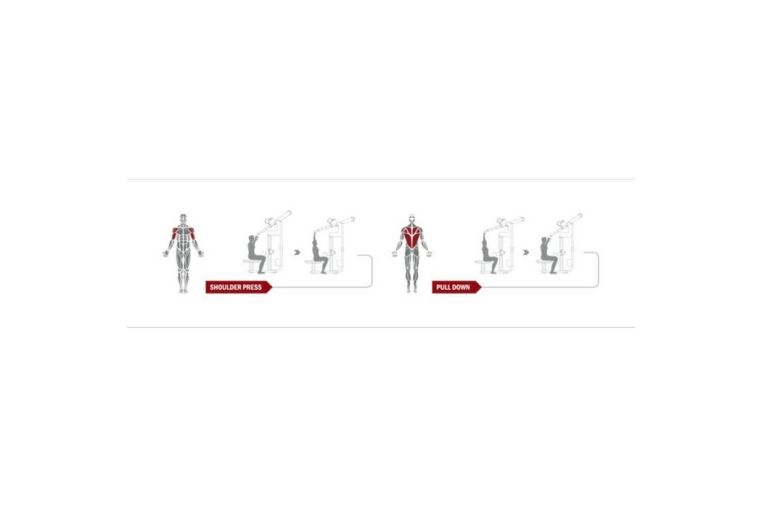 Жим от плеч/верхняя тяга Spirit Fitness DWS103-U2 фото 4