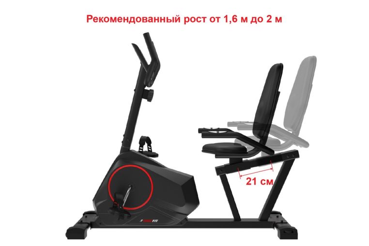 Горизонтальный велотренажер UnixFit BR-390 фото 9