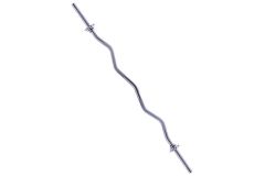Гриф для штанги Core Star Fit EZ-образный, d25 мм, 120 см, металл, с металлическими замками, хром BB-101