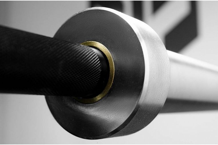 Гриф женский YouSteel Training Bar CT-15, 15кг, длина 2010 мм, D25 мм, черный +белый цинк фото 1