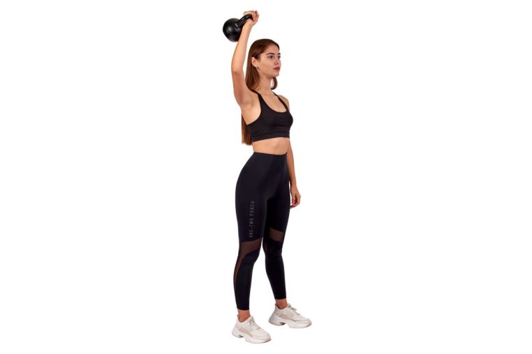 Пластиковая гиря 4 кг Bradex SF 0704 (4kg Solid Color Cement Kettle Bell, black) фото 4