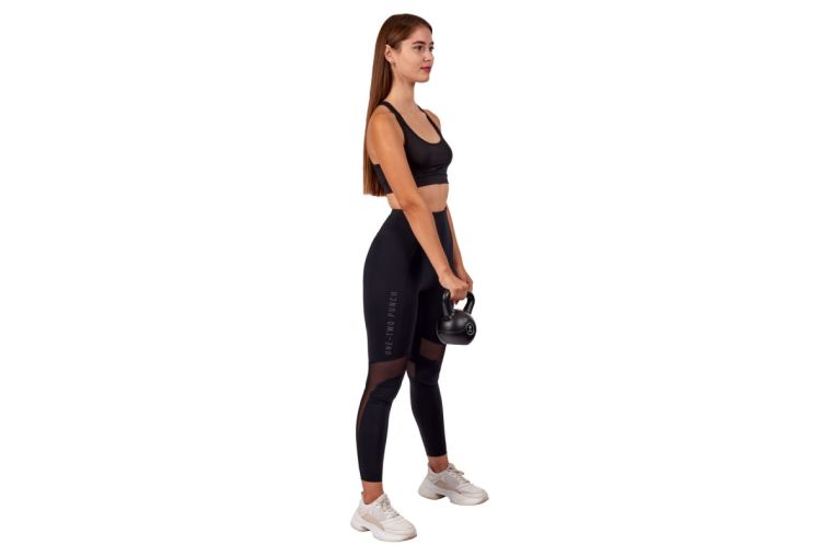 Пластиковая гиря 4 кг Bradex SF 0704 (4kg Solid Color Cement Kettle Bell, black) фото 7