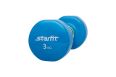 Гантель виниловая 3 кг Star Fit DB-101 синий фото 1