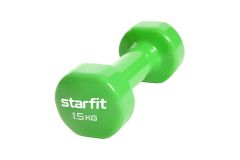 Гантель виниловая, 1,5 кг Star Fit Core DB-101 зеленый