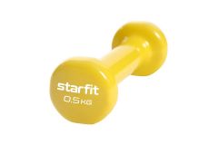 Гантель виниловая Core 0,5 кг Star Fit DB-101 желтый