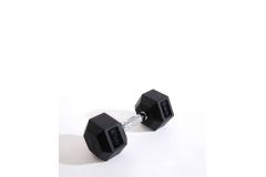 Гантель гексагональная Pro, обрезиненная, 12 кг Star fit DB-301 черный