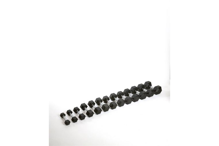 Гантель гексагональная Pro, обрезиненная, 12 кг Star fit DB-301 черный фото 1