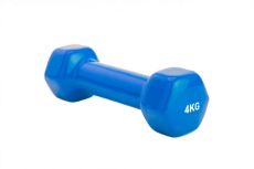 Гантель обрезиненная 4кг Bradex SF 0166 синий
