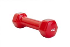 Гантель обрезиненная 4кг Bradex SF 0165 красный