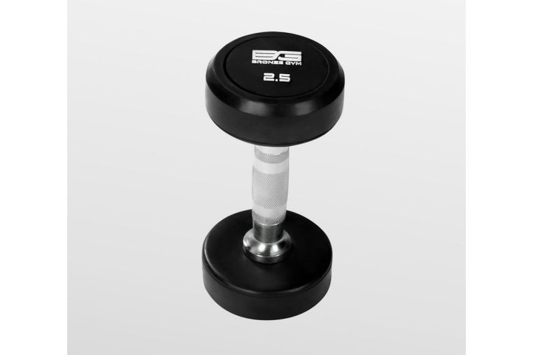 Гантель обрезиненная 2,5 кг Bronze Gym BG-PA-DB-R025 фото 3