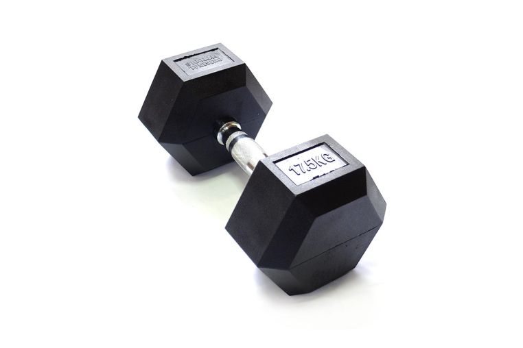 Гантель гексагональная обрезиненная Original Fit.Tools 17,5 кг FT-HEX-17,5T 