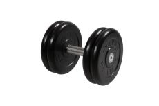 Гантель неразборная, с невращ. хром. ручкой, 21 кг MB Barbell MB-FdbM-BN21