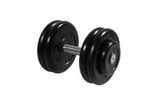 Гантель неразборная, с невращ. хром. ручкой, 23,5 кг MB Barbell MB-FdbM-BN23,5