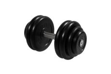 Гантель неразборная, с невращ. хром. ручкой, 28,5 кг MB Barbell MB-FdbM-BN28,5
