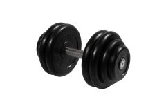 Гантель неразборная, с невращ. хром. ручкой, 28,5 кг MB Barbell MB-FdbM-BN28,5