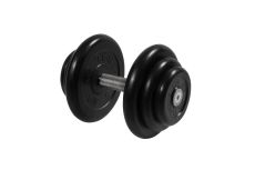Гантель неразборная, с невращ. хром. ручкой, 18,5 кг MB Barbell MB-FdbM-BN18,5