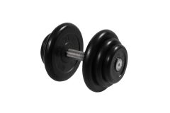 Гантель неразборная, с невращ. хром. ручкой, 18,5 кг MB Barbell MB-FdbM-BN18,5
