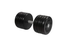 Гантель классик MB Barbell с вращающейся ручкой 53 кг MB-FdbEM-B53