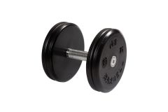 Гантель неразборная, классик, с невращ. хром. ручкой, 15 кг MB Barbell MB-FdbEM-BN15