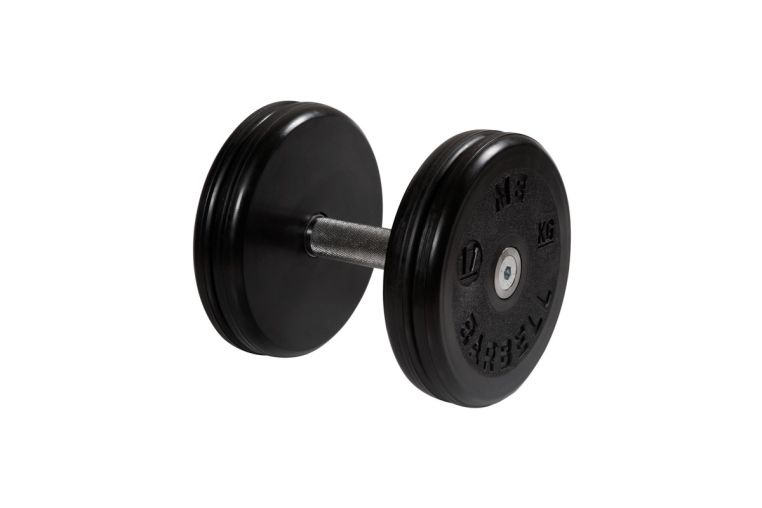 Гантель неразборная, классик, с невращ. хром. ручкой, 17 кг MB Barbell MB-FdbEM-BN17 
