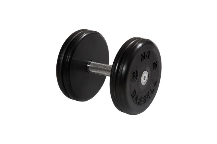 Гантель неразборная, классик, с невращ. хром. ручкой, 18 кг MB Barbell MB-FdbEM-BN18 