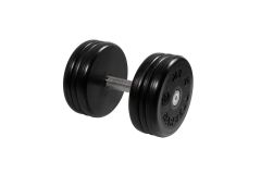 Гантель неразборная, классик, с невращ. хром. ручкой, 27 кг MB Barbell MB-FdbEM-BN27