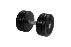 Гантель неразборная, классик, с невращ. хром. ручкой, 34 кг MB Barbell MB-FdbEM-BN34