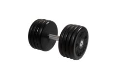 Гантель неразборная, классик, с невращ. хром. ручкой, 39 кг MB Barbell MB-FdbEM-BN39