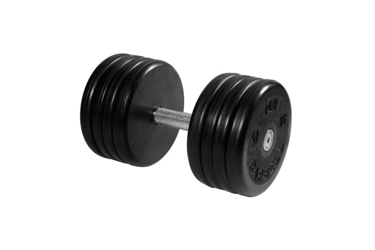 Гантель неразборная, классик, с невращ. хром. ручкой, 41 кг MB Barbell MB-FdbEM-BN41 