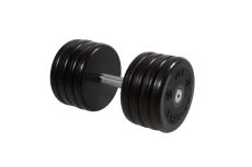 Гантель неразборная, классик, с невращ. хром. ручкой, 44 кг MB Barbell MB-FdbEM-BN44