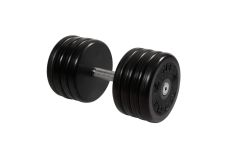 Гантель неразборная, классик, с невращ. хром. ручкой, 46 кг MB Barbell MB-FdbEM-BN46