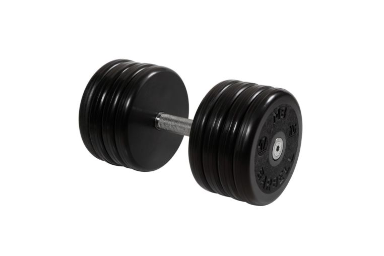 Гантель неразборная, классик, с невращ. хром. ручкой, 47 кг MB Barbell MB-FdbEM-BN47 