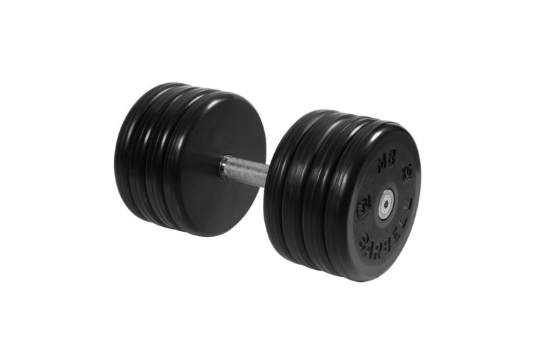 Гантель неразборная, классик, с невращ. хром. ручкой, 50 кг MB Barbell MB-FdbEM-BN50 