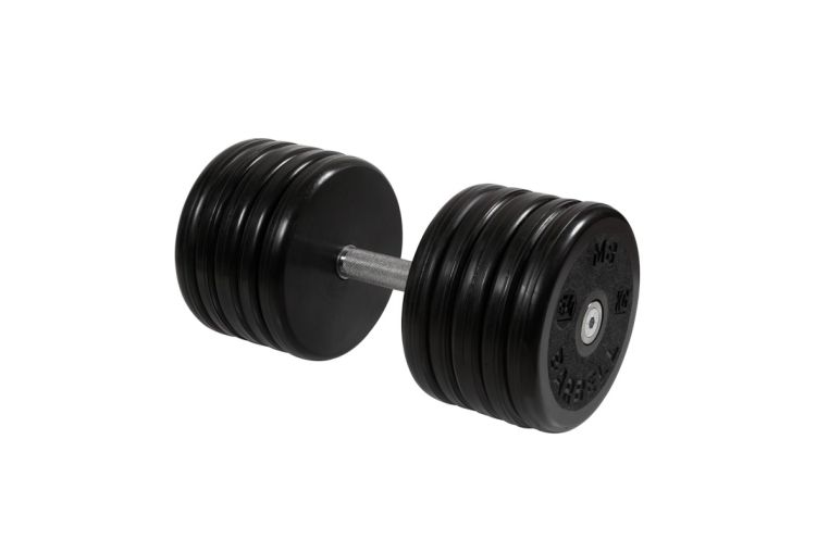 Гантель неразборная, классик, с невращ. хром. ручкой, 54 кг MB Barbell MB-FdbEM-BN54 