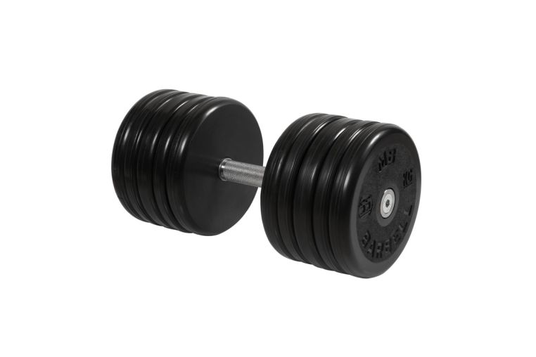 Гантель неразборная, классик, с невращ. хром. ручкой, 55 кг MB Barbell MB-FdbEM-BN55 