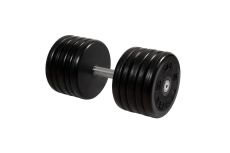Гантель неразборная, классик, с невращ. хром. ручкой, 57 кг MB Barbell MB-FdbEM-BN57