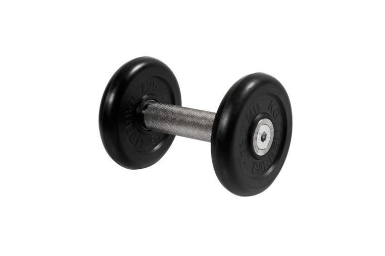 Гантель неразборная, с невращ. хром. ручкой, 3,5 кг MB Barbell MB-FdbM-BN3,5 