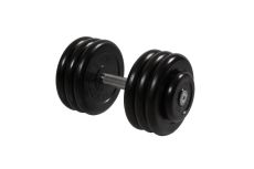 Гантель неразборная, с невращ. хром. ручкой, 33,5 кг MB Barbell MB-FdbM-BN33,5
