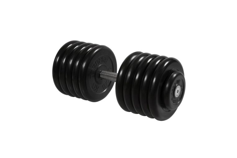 Гантель неразборная, с невращ. хром. ручкой, 53,5 кг MB Barbell MB-FdbM-BN53,5 