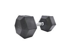 Гантель обрезиненная гексагональная Iron King 40 кг