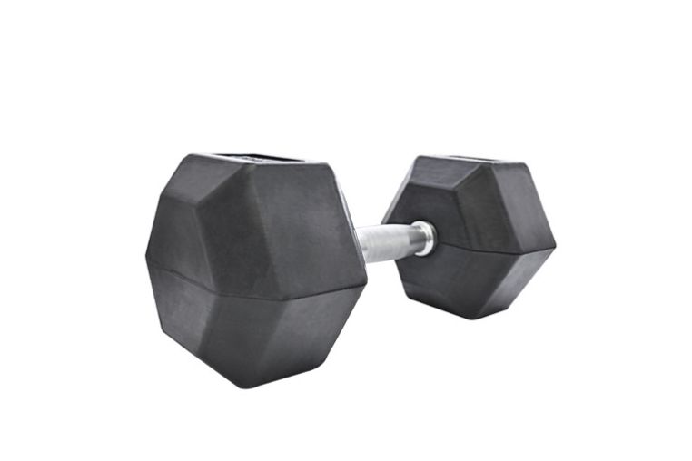 Гантель обрезиненная гексагональная Iron King 50 кг 