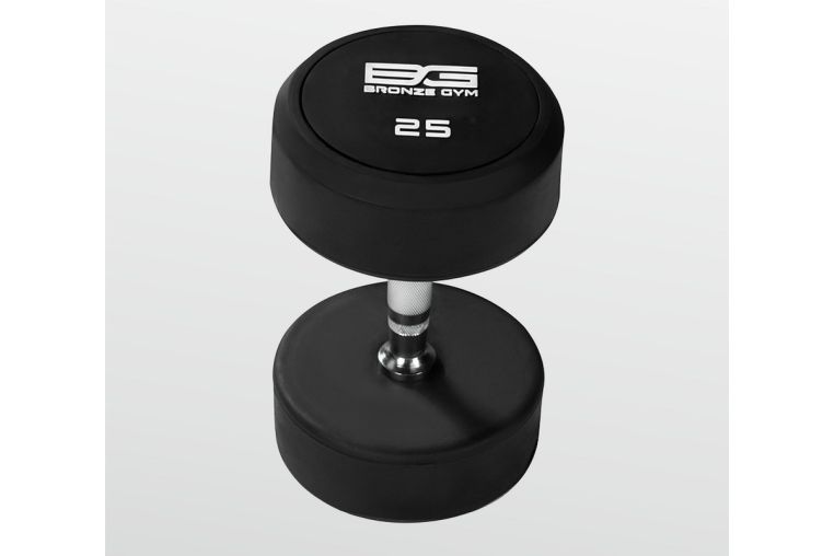Гантель обрезиненная 25 кг Bronze Gym BG-PA-DB-R250 фото 2