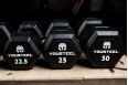 Гантель обрезиненная YouSteel HEX DB 30 кг фото 5