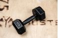 Гантель обрезиненная YouSteel HEX DB 30 кг фото 8