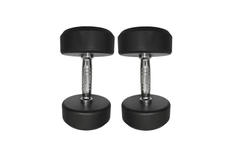 Гантель обрезиненная круглая Oxide Fitness DB145А 2 кг фото 1