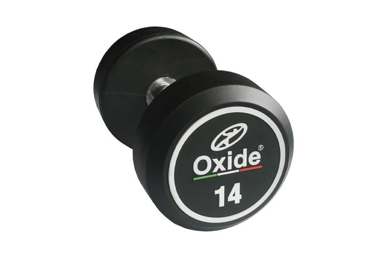 Гантель обрезиненная круглая Oxide Fitness DB145А 6 кг фото 3