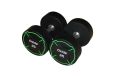 Гантель круглая, полиуретановая 5кг Oxide Fitness прямая хромированная ручка со сплошной накаткой ODB01 фото 6