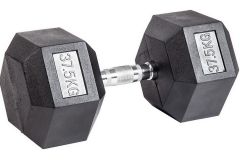 Гантель гексагональная обрезиненная ZSO 37,5 кг